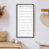 Life is Amazing Design #2 Wood Sign